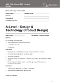 AQA 7552 A Level D&T Product Design