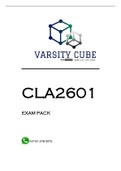 CLA2601 EXAM PACK 2023