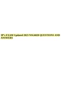 3P&rsquo;s EXAM Updated 2023 NSG6020 QUESTIONS AND ANSWERS&period; 