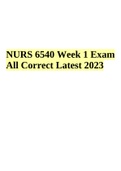 NURS 6540 Week 1 Exam All Correct Latest 2023