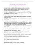 Essentials For Nursing Practice Chapter 1