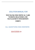 Test Bank for Critical Care Nursing Diagnosis and Management 8th Edition Urden.pdf