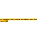 CCNA 1 Final Exam Questions And Answers (v5.1+v6.0) Latest 2023.