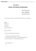 CN ASSESSMENT 2 Basic Network programs