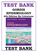 TEST BANK FOR GORDIS EPIDEMIOLOGY 6TH EDITION CELENTANO ISBN 9780323552295