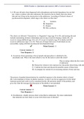 HESI Practice A- Questions and Answers 100&percnt; Correct Answers 