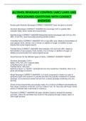 ALCOHOL BEVERAGE CONTROL &lpar;ABC&rpar; LAWS AND PROCEDURES QUESTIONS WITH CORRECT ANSWERS