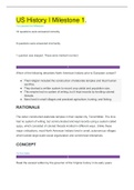US History I Milestone 1&period;