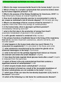 STRAIGHTERLINE NUTRITION 101 FINAL EXAM LATEST QUESTIONS AND ANSWERS GRADED A&plus;