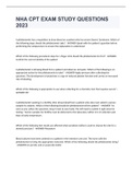 NHA CPT EXAM STUDY QUESTIONS 2022&sol;2023 with 100&percnt; correct answers