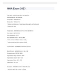 NHA Exam 2022&sol;2023 with 100&percnt; correct answers
