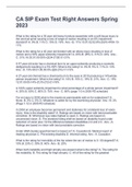 CA SIP Exam Test Right Answers Spring 2023