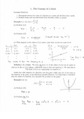 Section 1 - The Concept of a Limit&period;- Calc 143