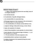 Patho NR283-Exam 1 Study Guide