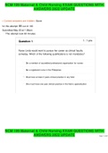 NCM 109 Maternal & Child Nursing EXAM QUESTIONS WITH ANSWERS 2022 UPDATE