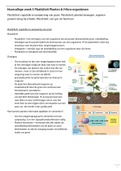 Duidelijke samenvatting van de hoorcolleges week 5 Planten en micro-organismen