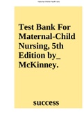 Maternal&lowbar;Child&lowbar;Nursing&lowbar;5th&lowbar;Edition&lowbar;by&lowbar;McKinney