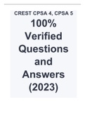 CREST CPSA 4, CPSA 5 100% Verified Questions and Answers (2023)