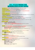 ATI &ndash; NCLEX PREDICTOR REMEDIATION STUDY NOTES