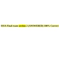 ISSA TRAINER EXAM QUESTIONS AND ANSWERS GRADED A&plus;&comma; ISSA Final Exam Latest 2023 Already Passed&comma;  ISSA CPT Questions and Answers 100&percnt; Pass&comma; ISSA Corrective Exercise Questions and Answers Graded A&comma; ISSA Personal Trainer Certification Exam section 2 60 Questi