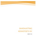 Samenvatting kennistoets OWE 9&sol;10 SiV