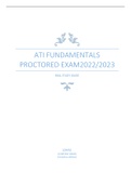 ATI FUNDAMENTALS PROCTORED REAL STUDY GUIDE 2022/2023