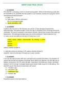 NRNP 6560 FINAL EXAM &lpar;2 VERSIONS &comma; LATEST-2022&sol;2023&comma; 200 Q & A&rpar; &sol; NRNP6560 FINAL EXAM &sol; NRNP 6560 WEEK 11 FINAL EXAM &sol; NRNP6560 WEEK 11 FINAL EXAM&colon; WALDEN UNIVERSITY &vert; 100&percnt; VERIFIED Q & A &vert;