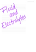 NUR 1060C Fluid and Electrolytes Final Summary- Florida National University