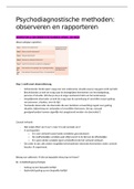 Samenvatting observeren en rapporteren &lpar;H6-H9&rpar;