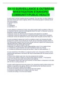CH 15 SURVEILLANCE & OUTBREAK  INVESTIGATION STANHOPE&colon;  COMMUNITY&sol;PUBLIC HEALTH
