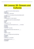 MA Lesson 20- Smears and  Cultures