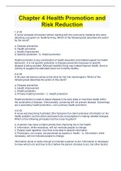 Chapter 4 Health Promotion and  Risk Reduction