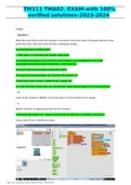 TM111 TMA02&period; EXAM-with 100&percnt; verified solutions-2023-2024 