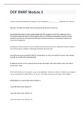 DCF RNRF Module 2 exam 2023 with 100&percnt; correct answers