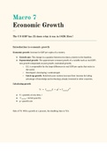 Macro 7: Economic Growth