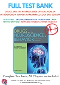 Test Bank For Drugs and the Neuroscience of Behavior&colon; An Introduction to Psychopharmacology 2nd Edition by Adam Prus Chapter 1-15 Complete Guide A&plus;