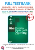 Test Bank for Psychiatric-Mental Health Nursing Scope and Standards of Practice 2nd Edition Chapter 1-16 Complete Guide A+