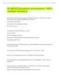 NY MPJE Questions and answers&comma; 100&percnt; verified&period; Graded A