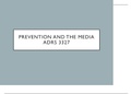 TTU ADRS 3327 Prevention and The Media Lecture Slides