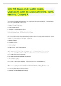 CH7 VA State and Health Exam, Questions with accurate answers. 100% verified. Graded A