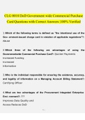  CLG 0010 DoD Government wide Commercial Purchase Card Questions with Correct Answers &vert;100&percnt; Verified