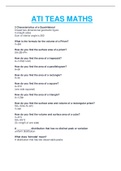 ATI TEAS MATHS ACTUAL EXAM TEST &lpar;2023&sol;2022&rpar; SOLUTION GUIDE&period;