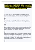 MB-310 ALL ANSWERS 100&percnt; CORRECT SPRING FALL-2023&sol;24 LATEST EDITION GUARANTEED GRADEV A&plus;