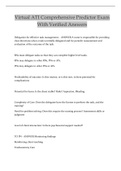 Virtual ATI Comprehensive Predictor Exam With Verified Answers