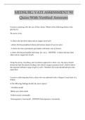 MEDSURG VATI ASSESSMENT 90 Quizs With Verified Answers