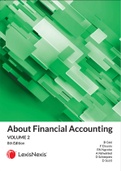FAC1601 Book: About Financial Accounting Volume 2. Doussy, F, 2019, Edition 8