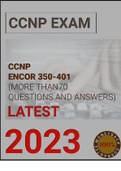 CCNP ENCOR 350-401 (over 70 questions answered latest)