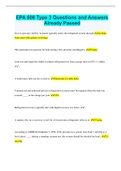 EPA 608 Type 3 Questions and Answers Already Passed