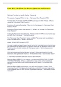 Final WGU BioChem OA Review Questions and Answers