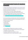 ATI Fundamentals Practice B&colon; Questions & Answers&colon; Latest Updated A&plus; Score Solution